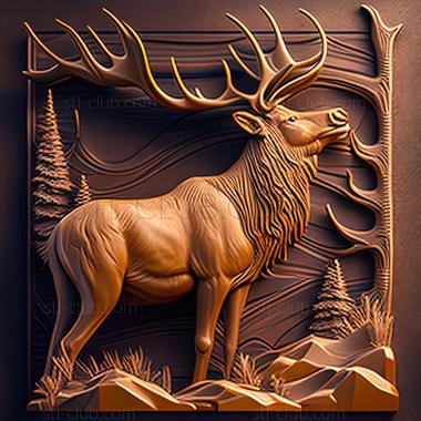 3D model st elk (STL)